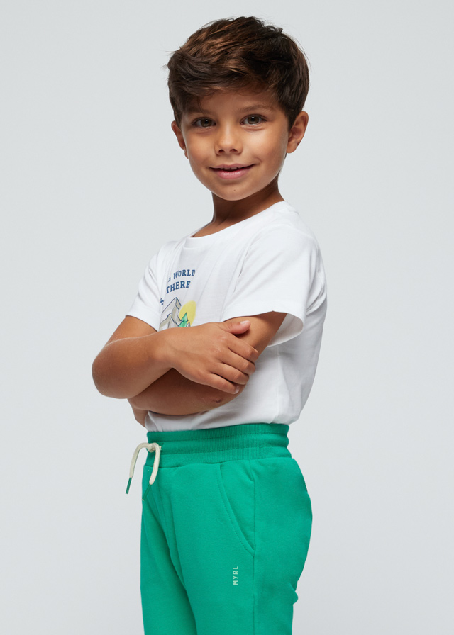detail Boys' sporty plush trousers