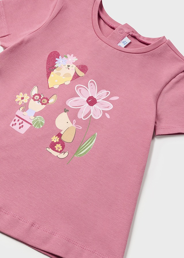 detail Baby print T-shirt