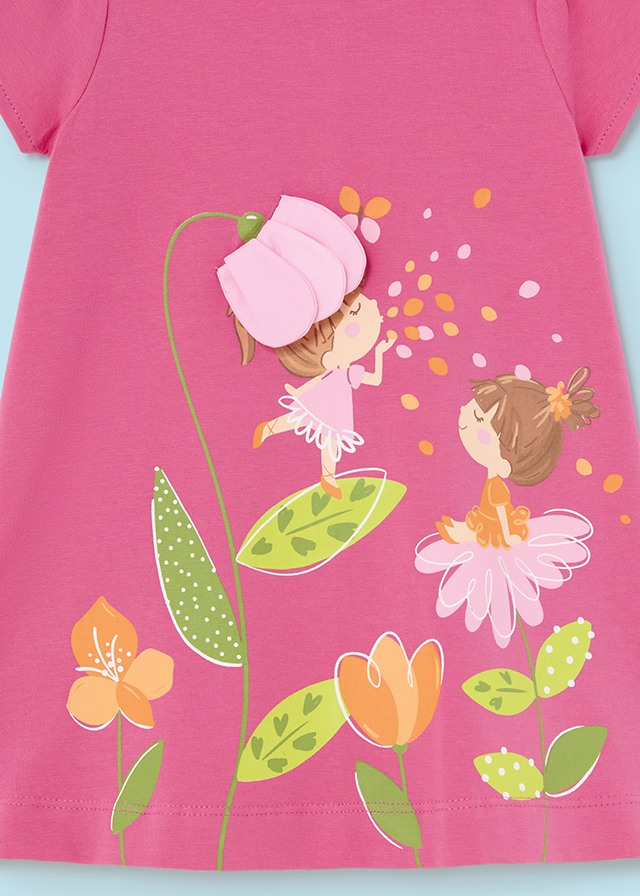 detail Baby print dress