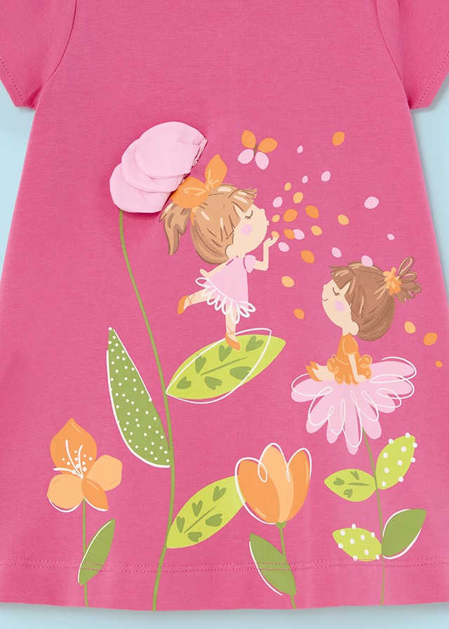 detail Baby print dress
