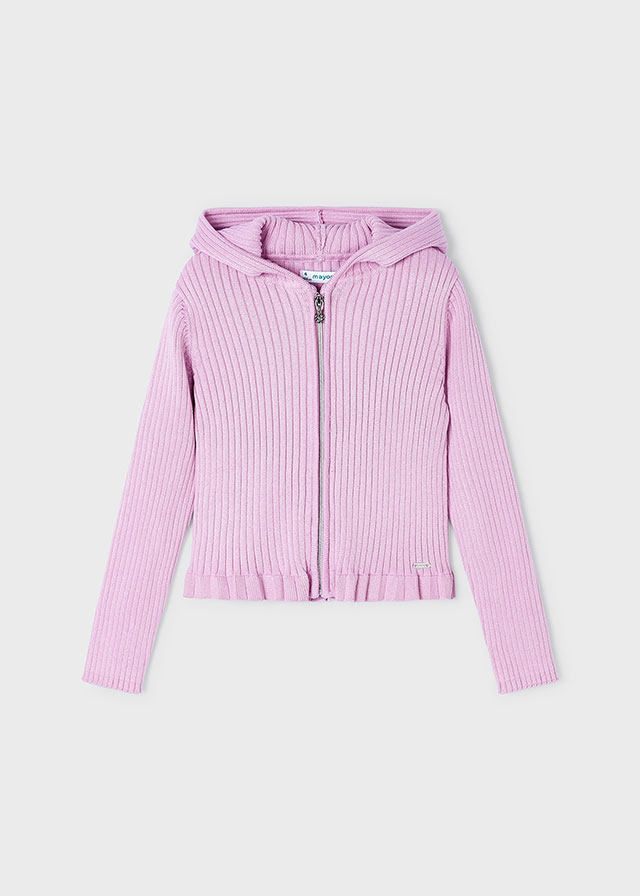 detail Girls' ribbed cardigan EcoVero viscose