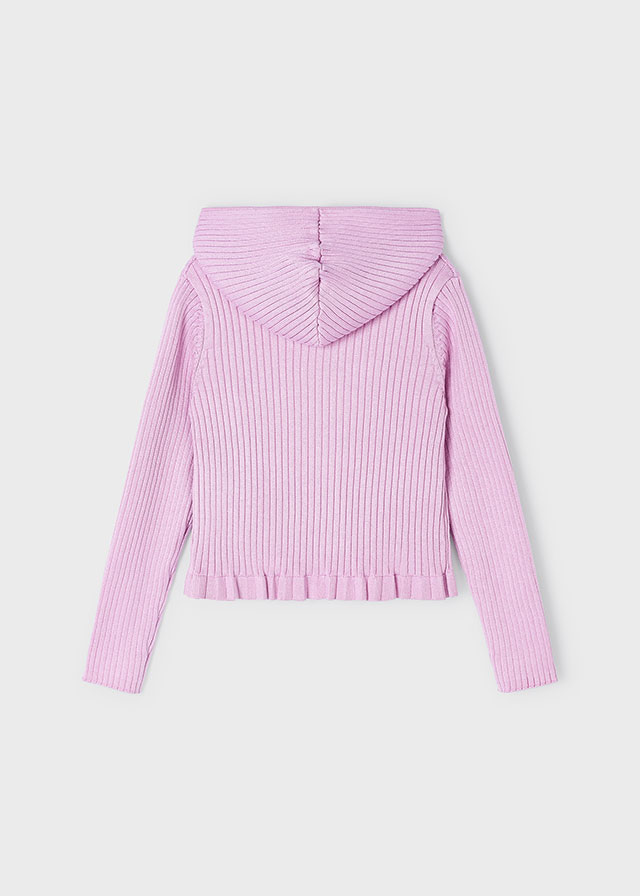 detail Girls' ribbed cardigan EcoVero viscose