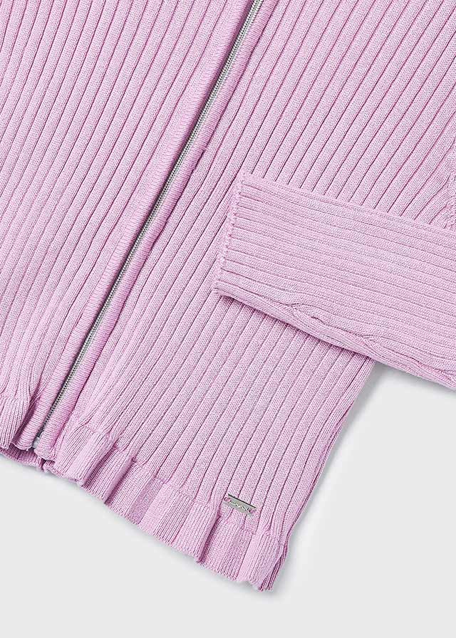 detail Girls' ribbed cardigan EcoVero viscose