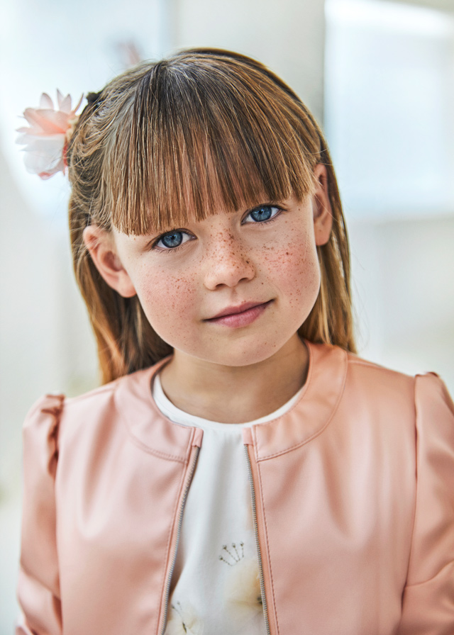 detail Girls' ruffle jacket