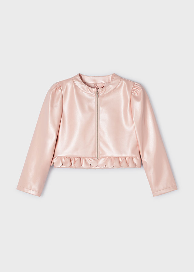 detail Girls' ruffle jacket