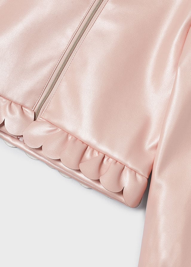 detail Girls' ruffle jacket