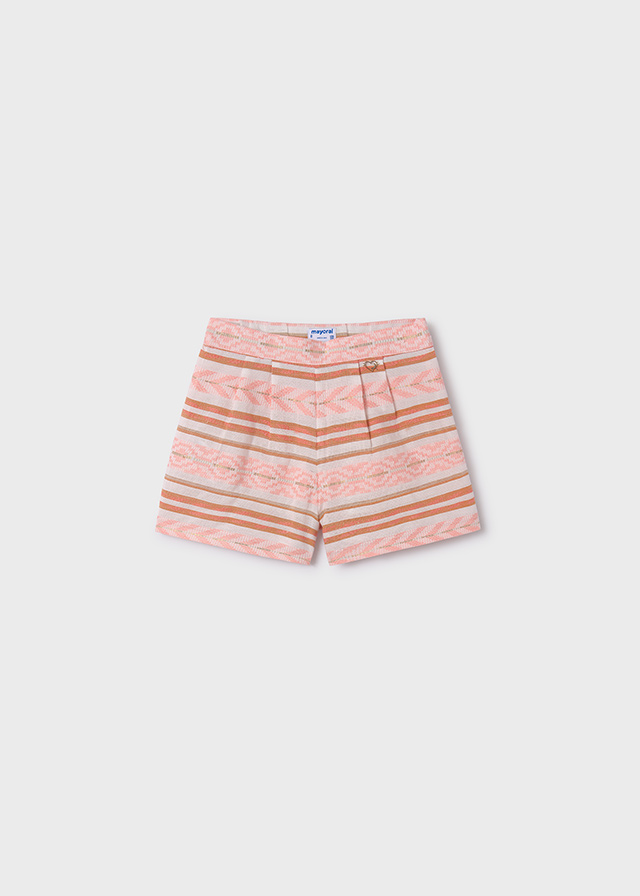 detail Girls' jacquard shorts