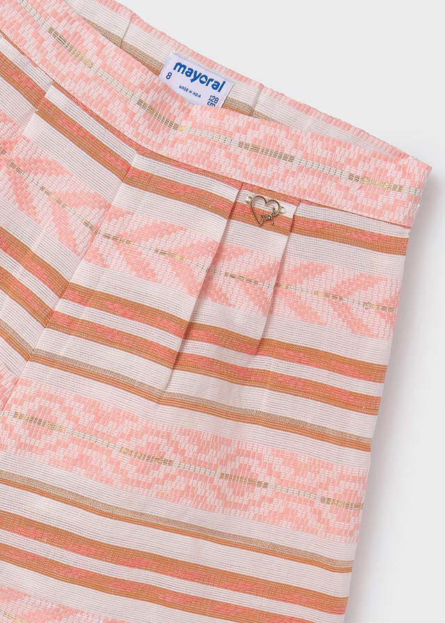detail Girls' jacquard shorts