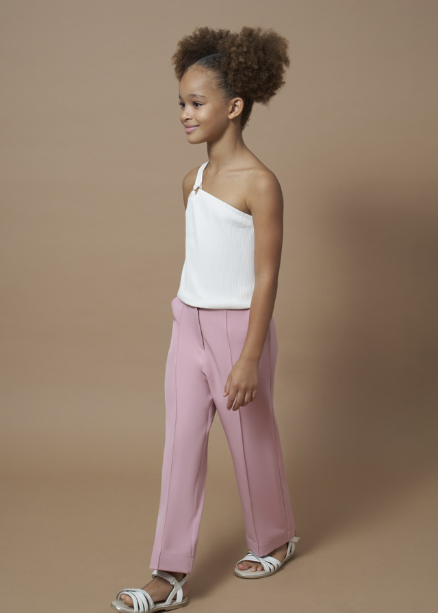 detail Girls' crepe trousers