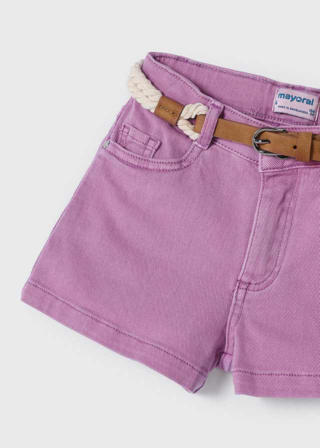 detail Girls' belted shorts
