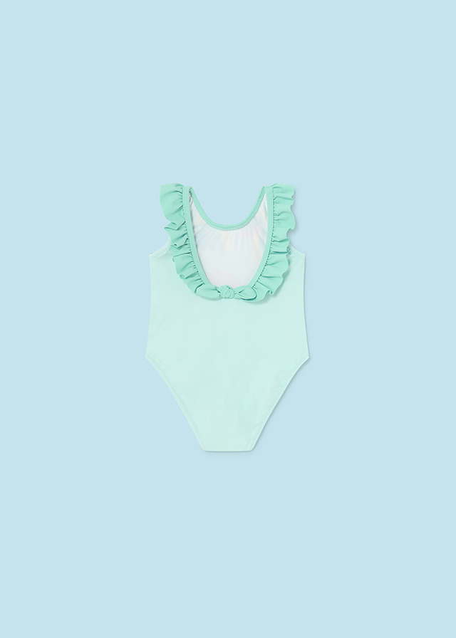 detail Baby print ruffle swimsuit