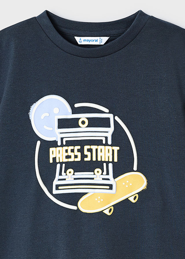 detail Boys' fluorescent print T-shirt