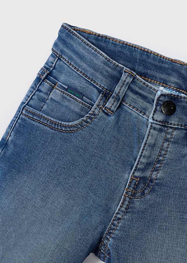 detail Boys' denim bermuda shorts