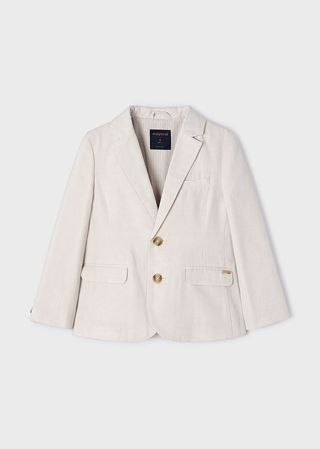 detail Boys' linen blazer