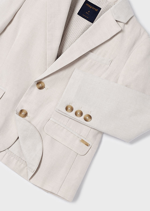 detail Boys' linen blazer