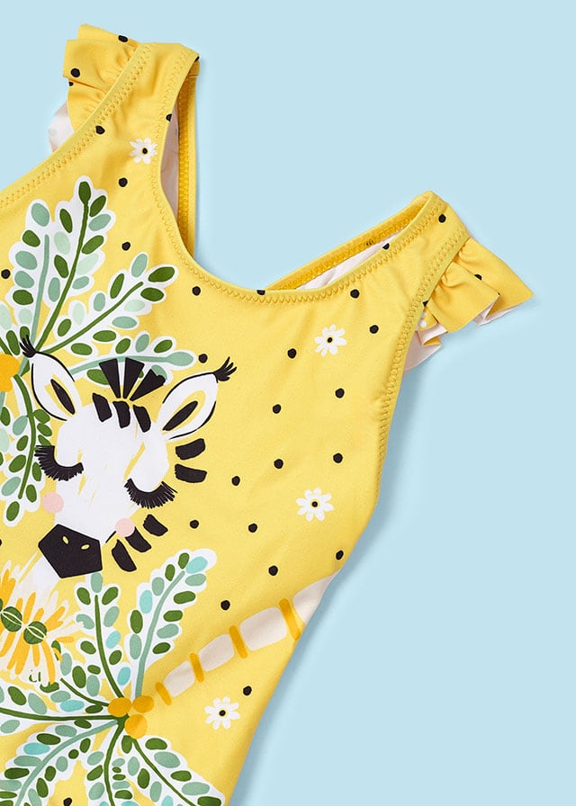 detail Girls' print swim suit