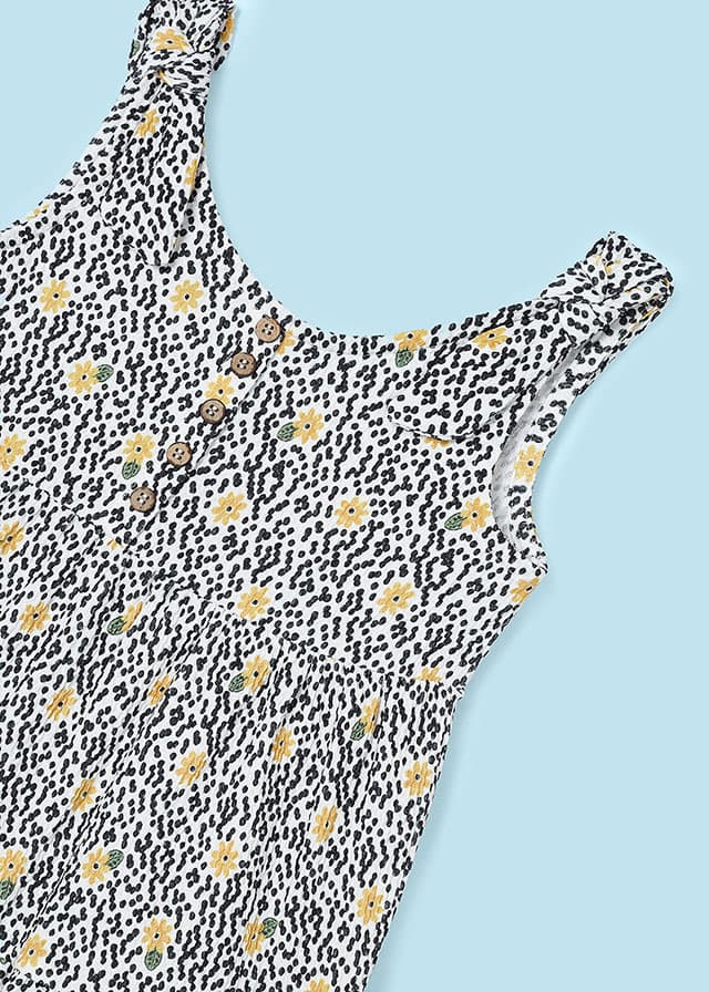 detail Girls' tie strap playsuit