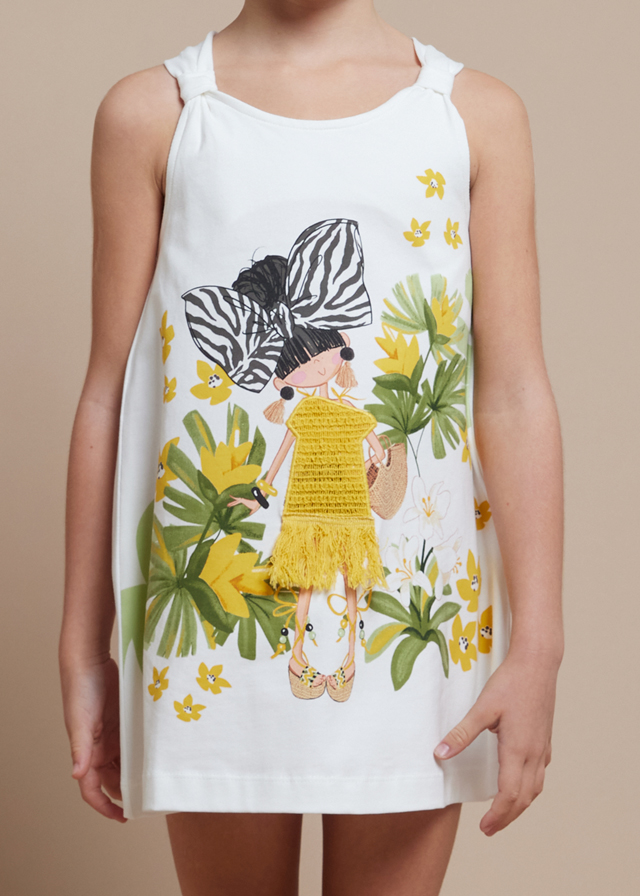 detail Girls' print dress