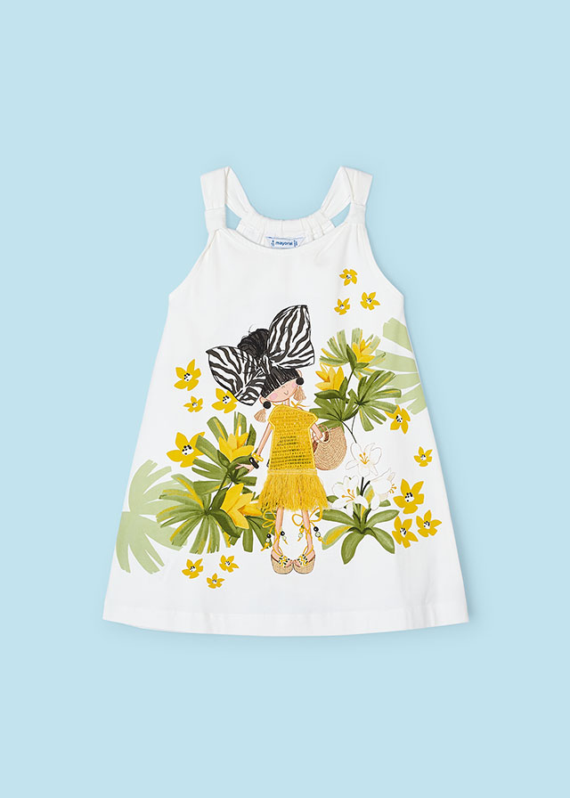 detail Girls' print dress