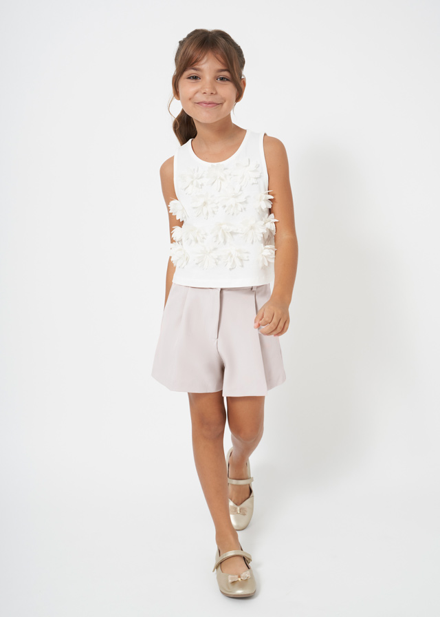 detail Girls' crepe shorts