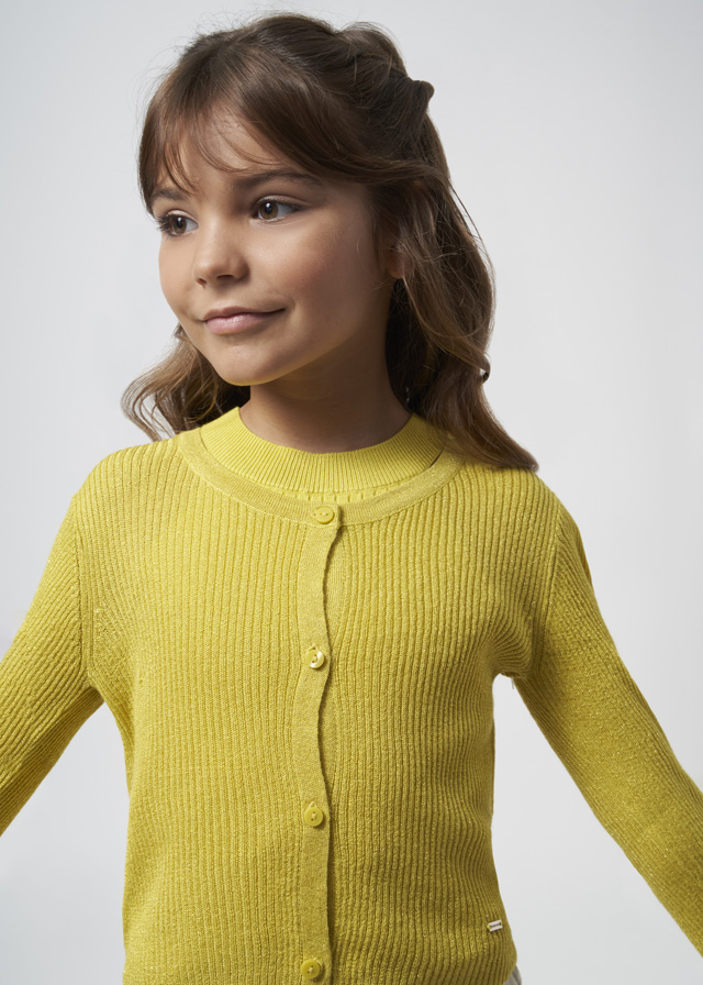 detail Girls' tricot cardigan EcoVero viscose