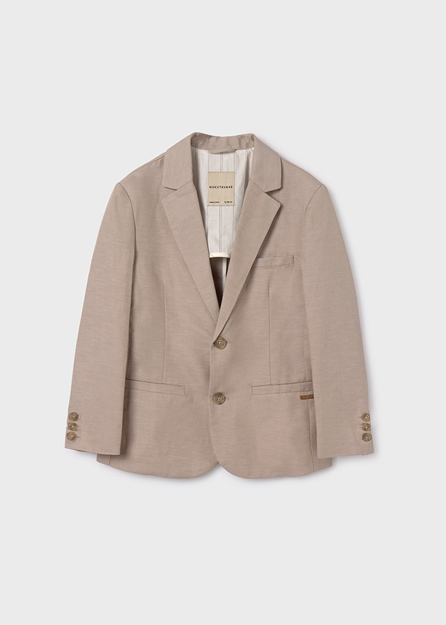 detail Boys' linen blazer