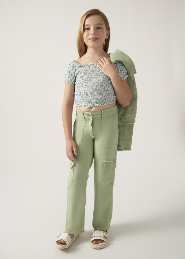 detail Girls' twill trousers