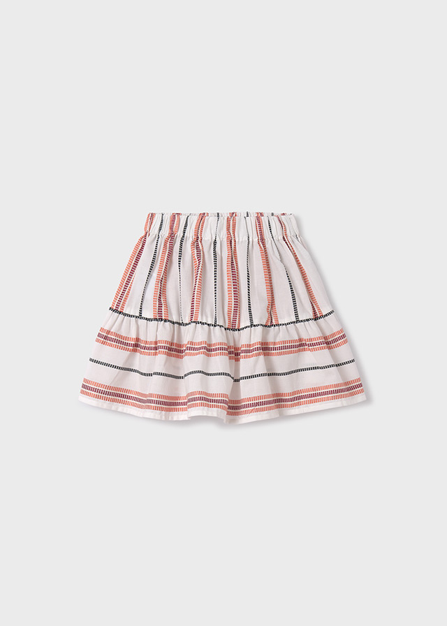 detail Girls' striped skirt