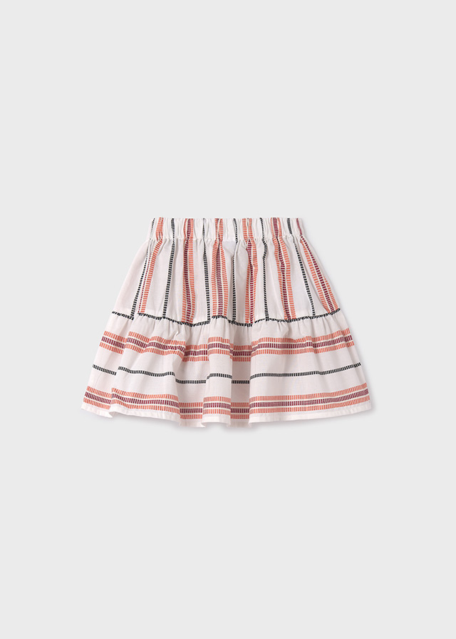 detail Girls' striped skirt