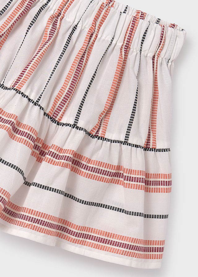 detail Girls' striped skirt