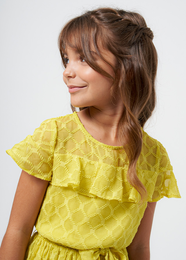 detail Girls' chiffon dress