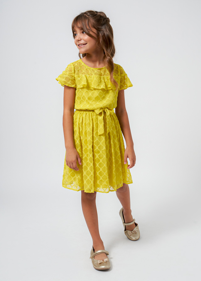 detail Girls' chiffon dress