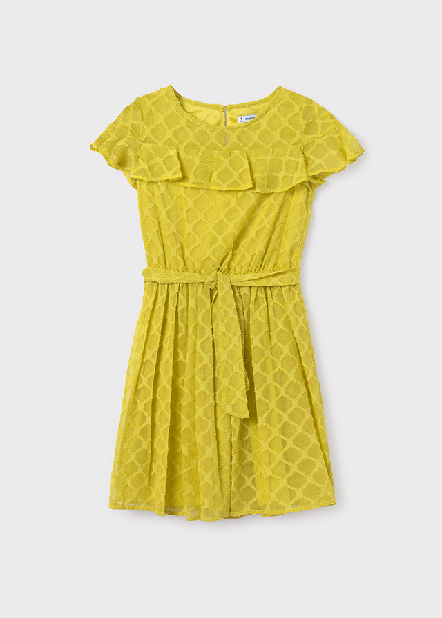 detail Girls' chiffon dress