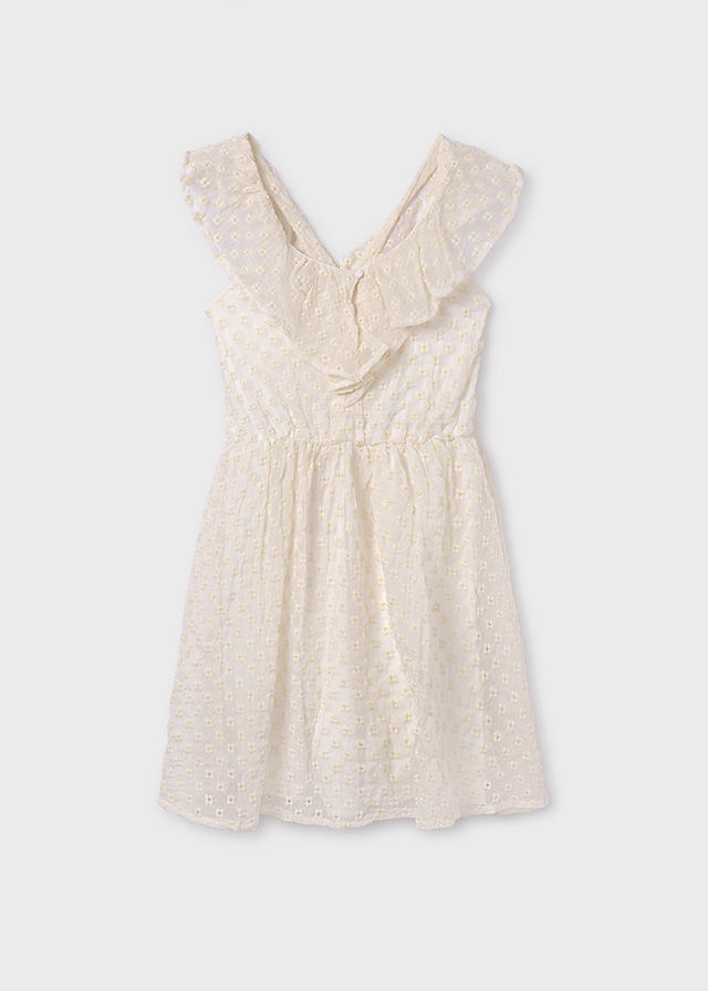 detail Girls' embroidered bambula dress