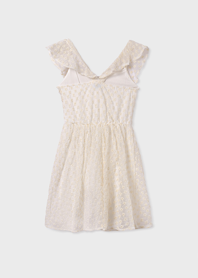 detail Girls' embroidered bambula dress