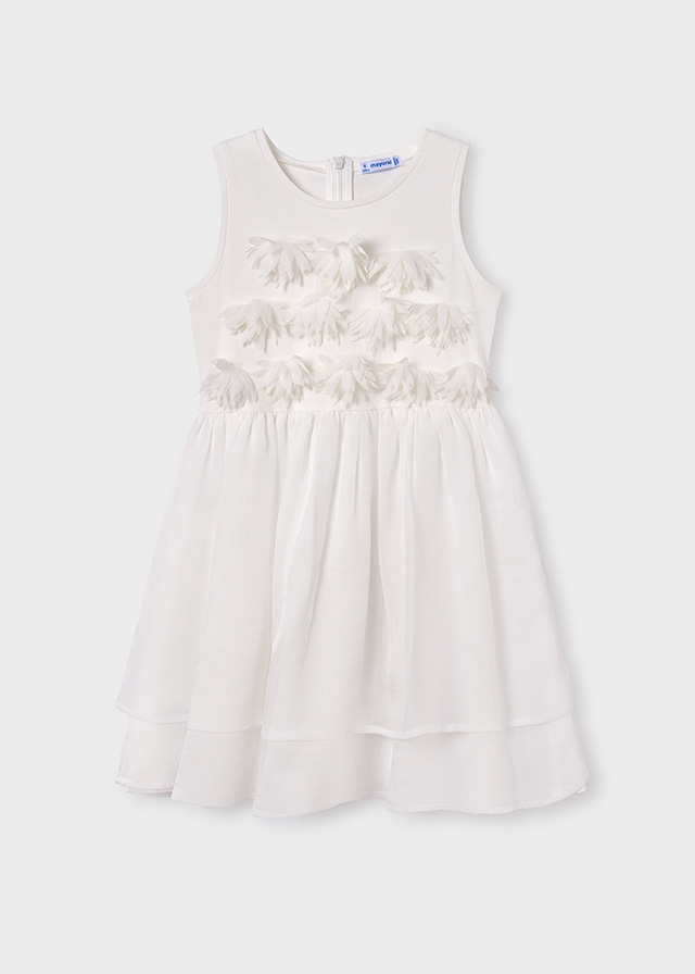 detail Girls' appliqué dress