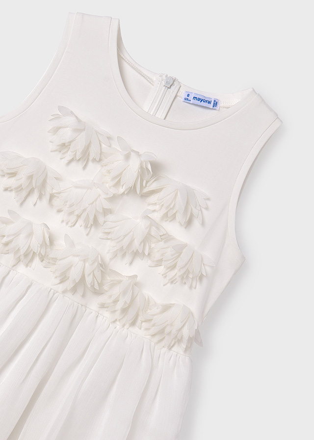 detail Girls' appliqué dress