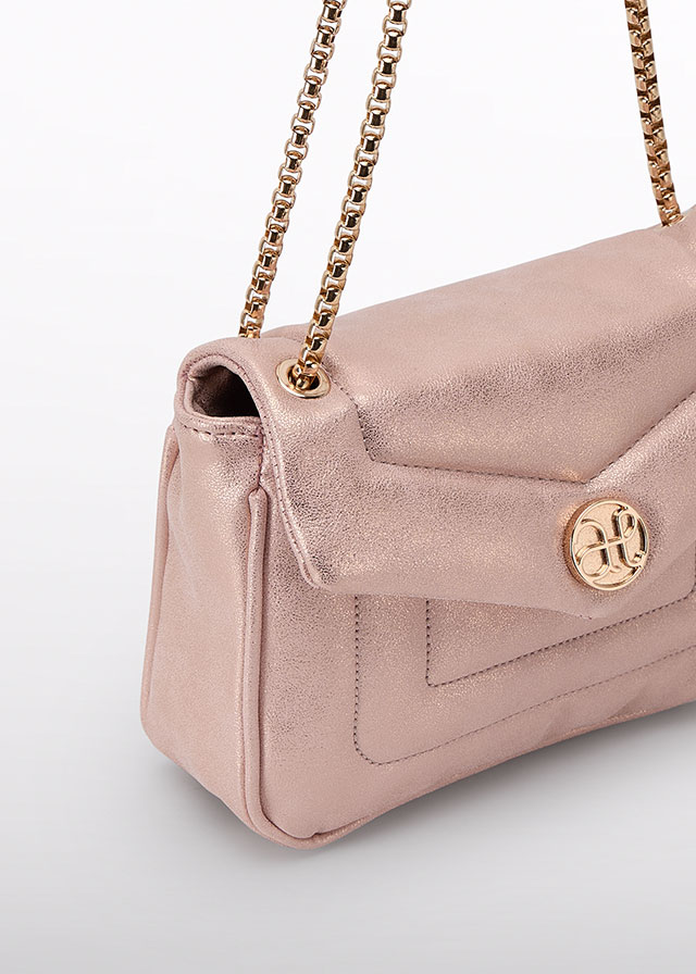 detail Dívčí prošívaná růžová kabelka ABEL & LULA