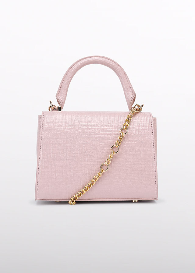 detail Dívčí lesklá texturovaná taška ABEL & LULA