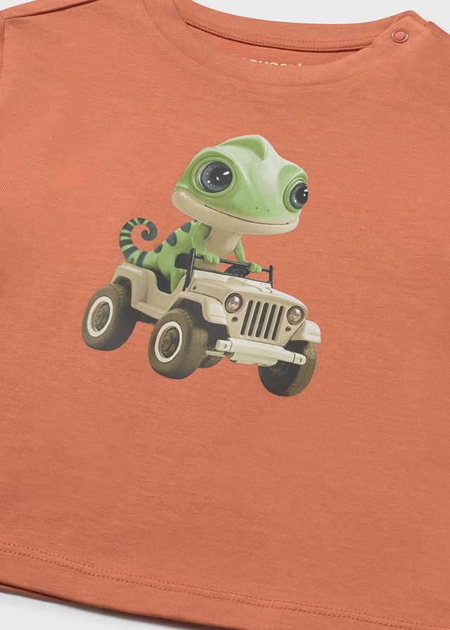 detail Chlapecké tričko s krátkým rukávem oranžové MAYORAL