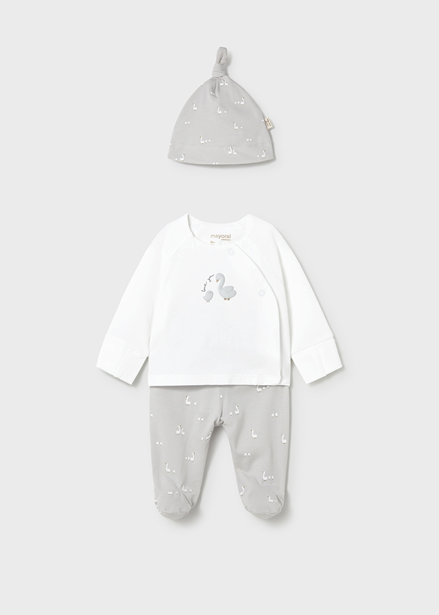 detail Kojenecký unisex set s labutěmi MAYORAL