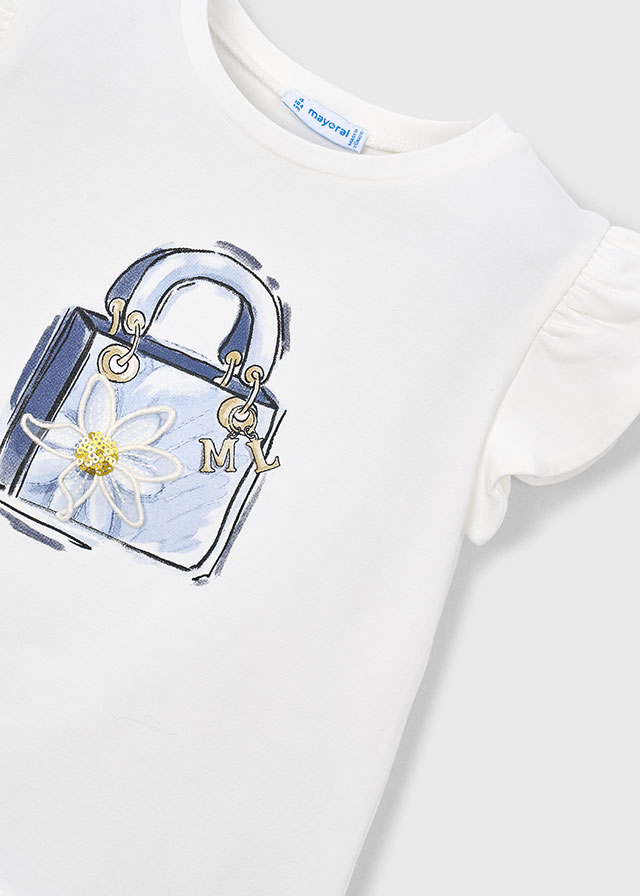 detail Dívčí tričko s potiskem MAYORAL