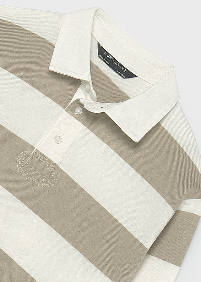 detail Chlapecké pruhované polo tričko s dlouhým rukávem MAYORAL