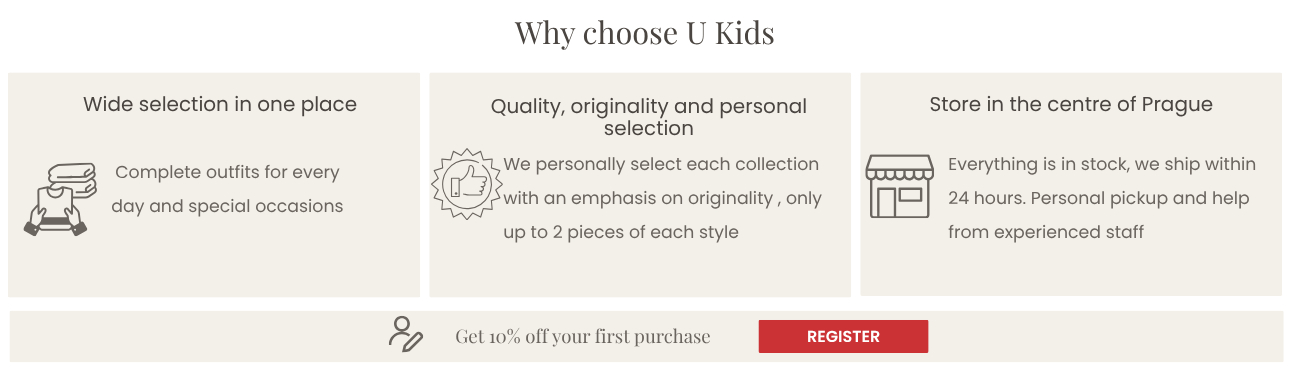 Why choose U Kids – benefits of shopping with us