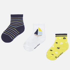 Baby boy's printed socks set