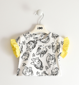 Dětské dívčí tričko s volánky IDO