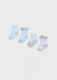 Set of 4 pairs of socks for newborns ECOFRIENDS