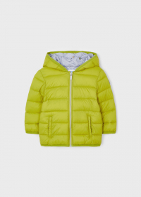 Quilted jacket with a baby pouch