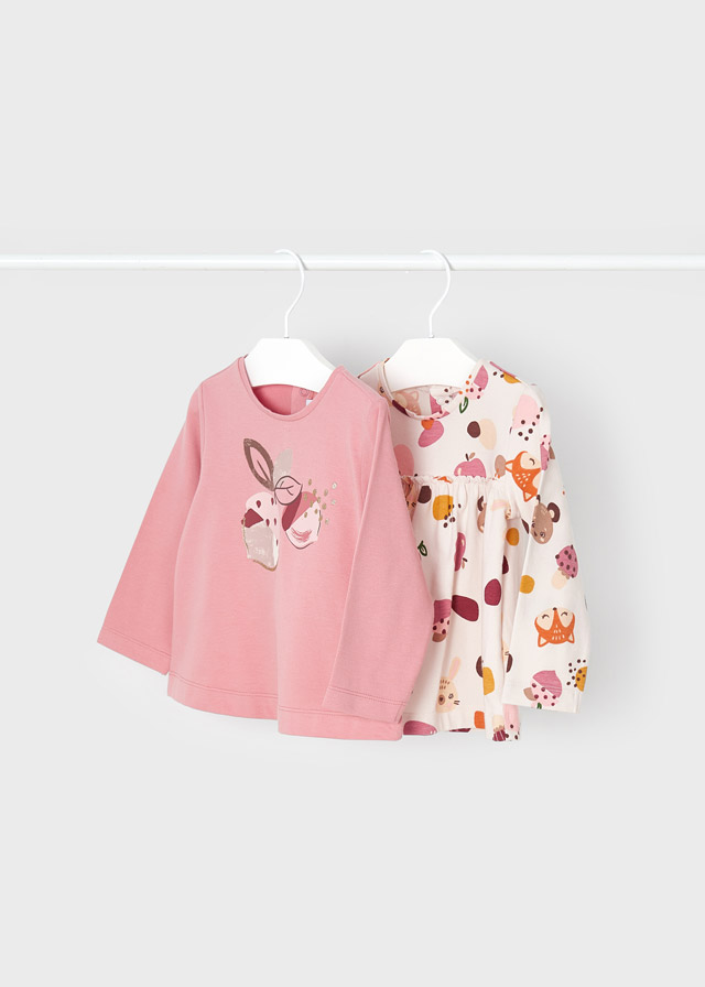 detail Set of 2 ECOFRIENDS baby long sleeve t-shirts