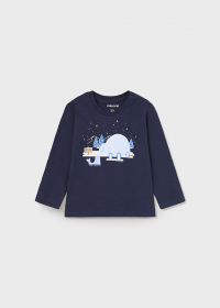 T-shirt with an interactive theme for a baby ECOFRIENDS
